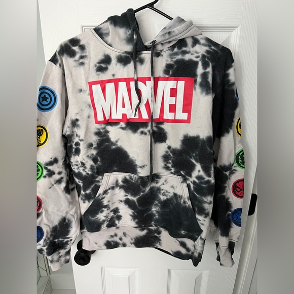 Men’s size small marvel hoodie black white - Picture 1 of 8